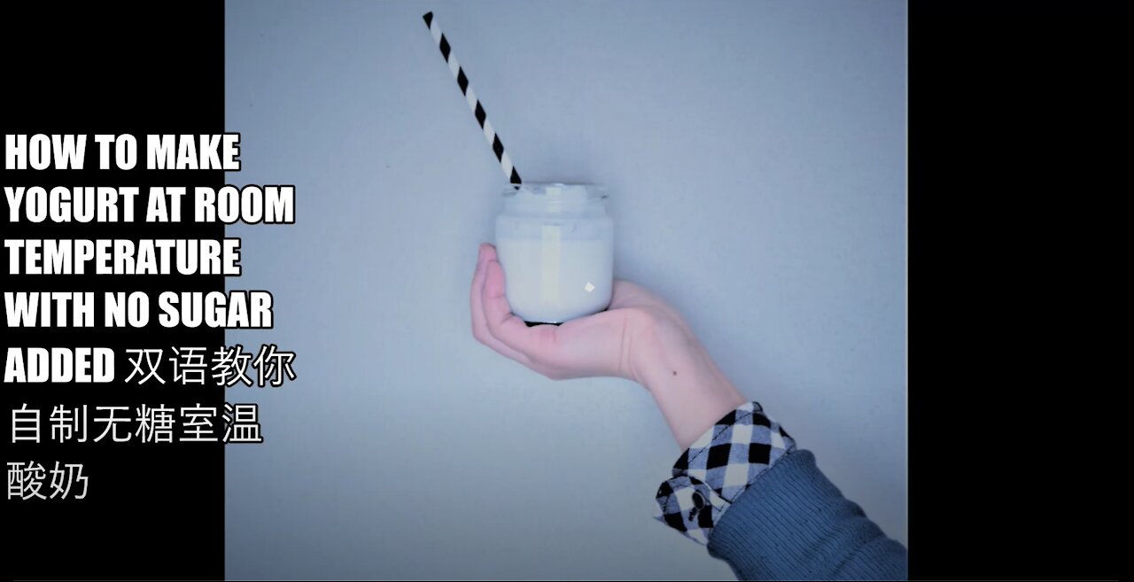 How To Make Yogurt/Kefir At Room Temperature With No Added Sugar 自制无糖室温酸奶