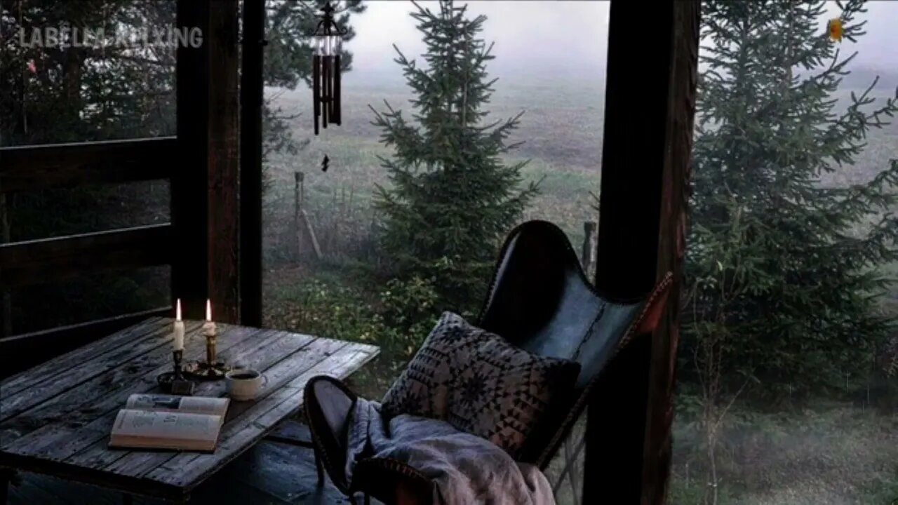 Watching the Rain from a Cozy Porch