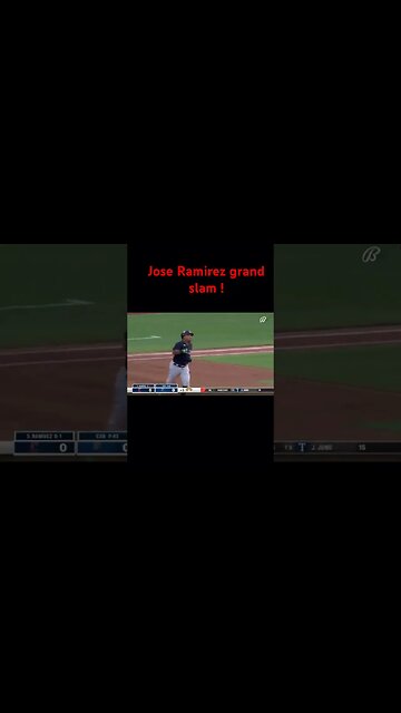 Jose Ramirez #baseball #grandslam #homerun #shorts #joseramirez