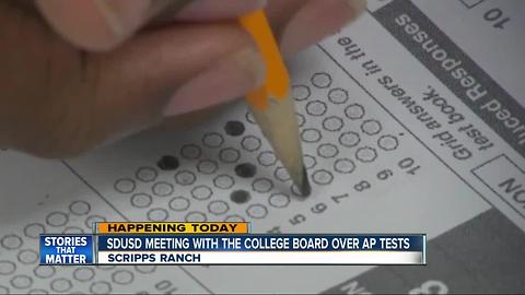 Report of student cheating on AP test