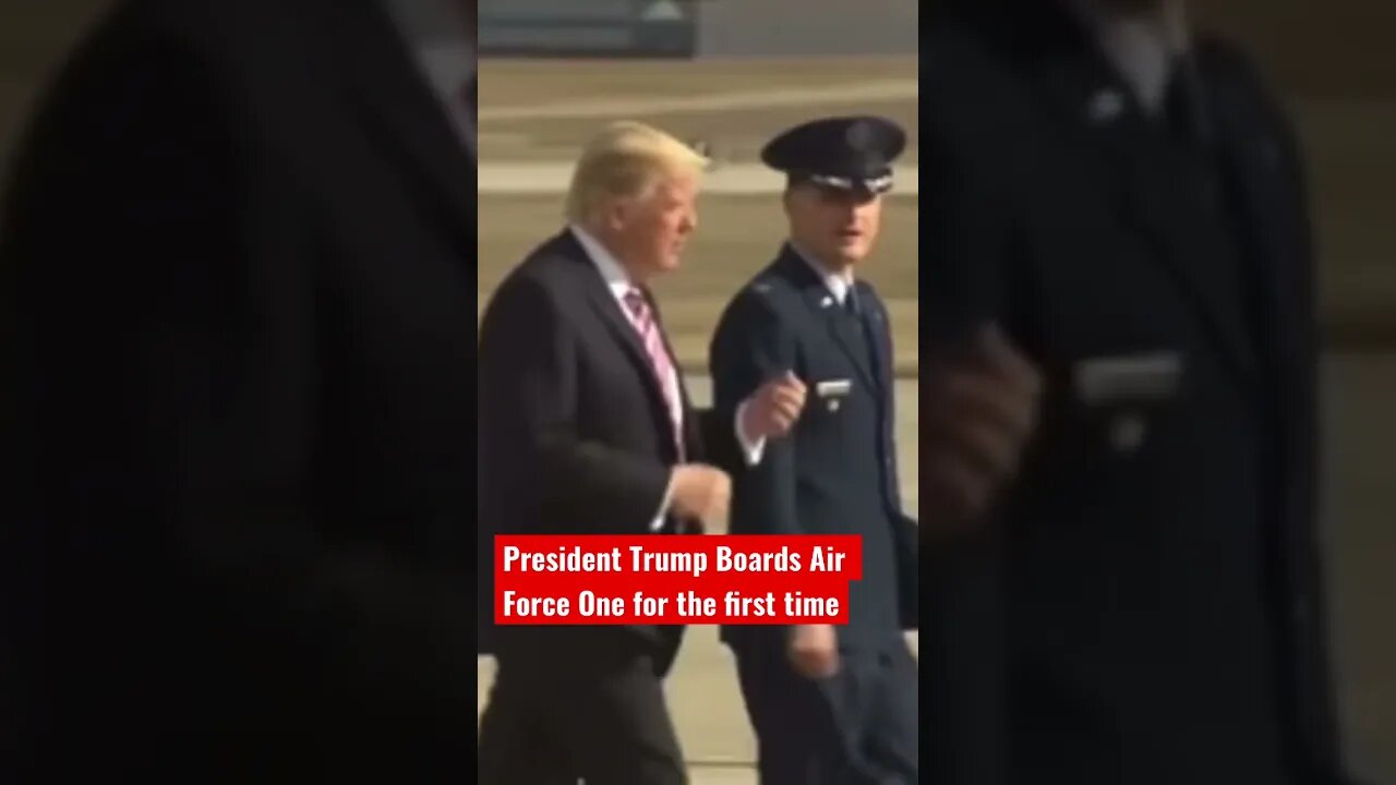 President Trump Boards Air Force One for the first time #shorts #presidenttrump @The Day After