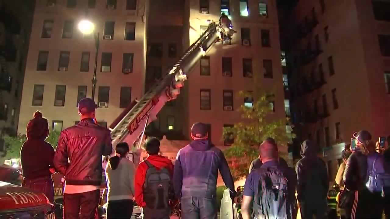 10 injured, including 9 firefighters, in New York City apartment fire