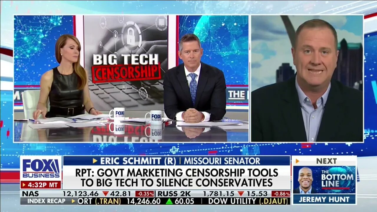 Senator Schmitt on @FoxBusiness: Big Tech and Biden Censored Free Speech