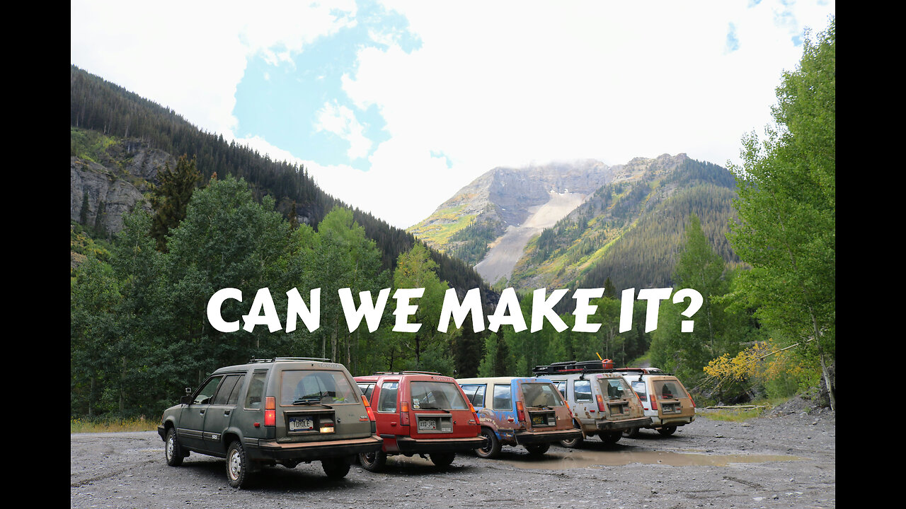 5 Toyota Tercel SR5 wagons take on Imogene Pass in Ouray, Colorado