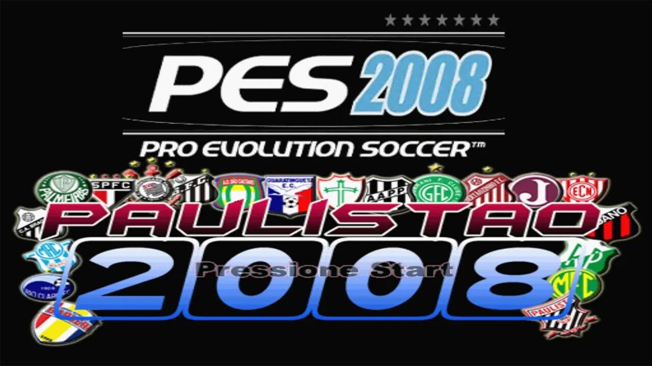 PES 2008 BRAZUKAS PAULISTÃO PLAYSTATION 2