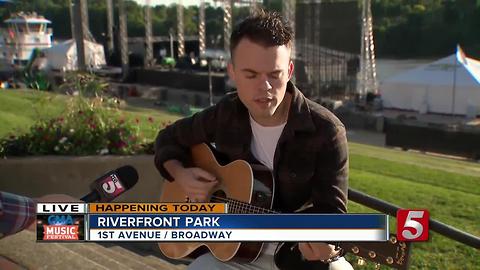 Sammy Arriaga Performs Before CMA Fest