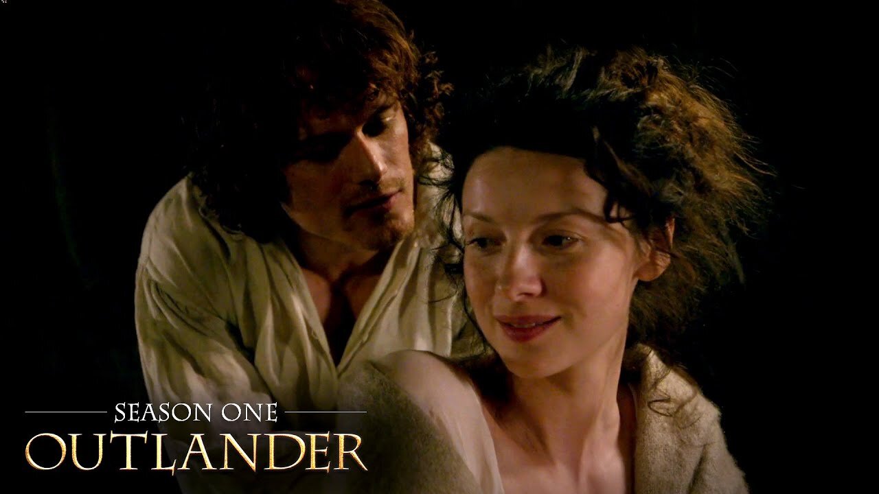 Jamie Admires Claire On Their Wedding Night |