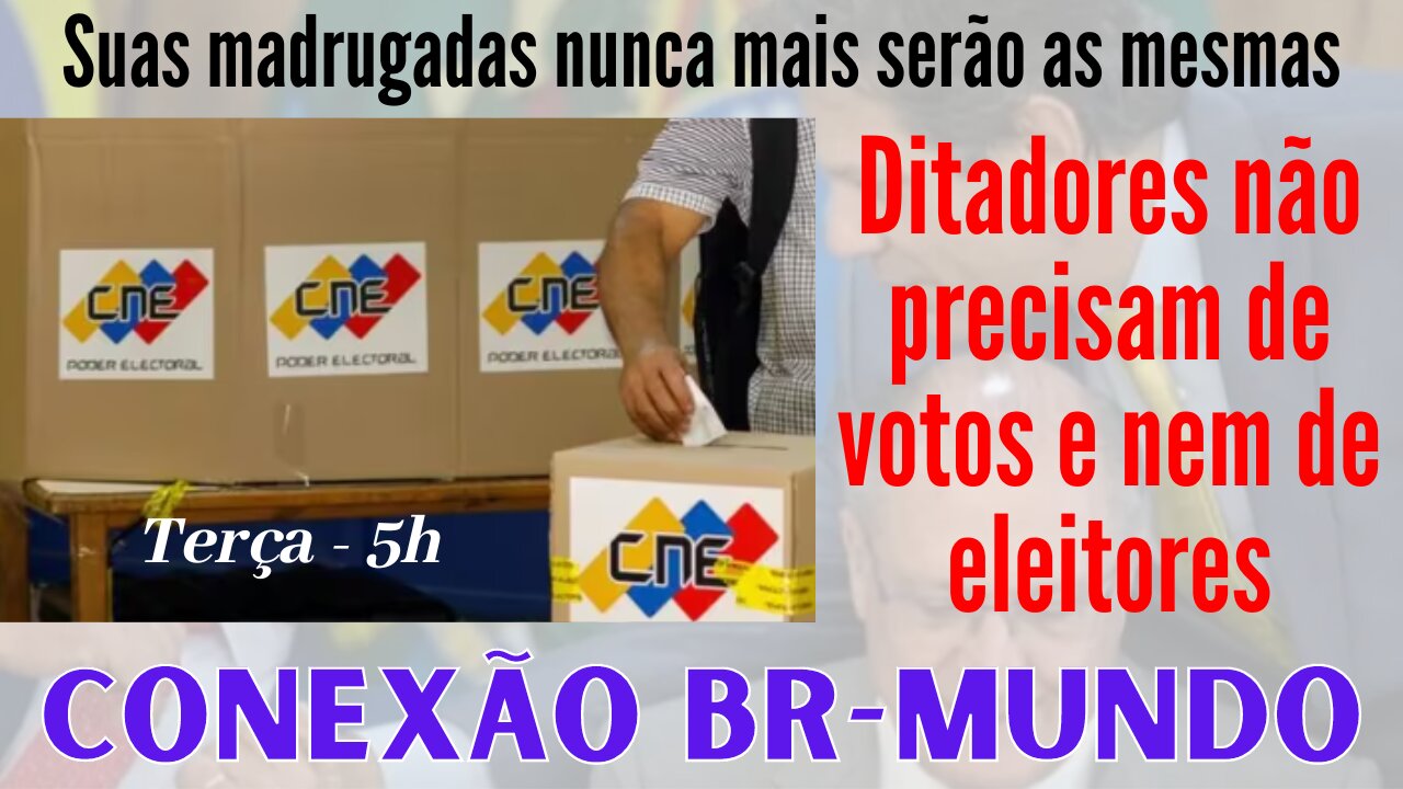 Ditadores não precisam de votos e nem de eleitores