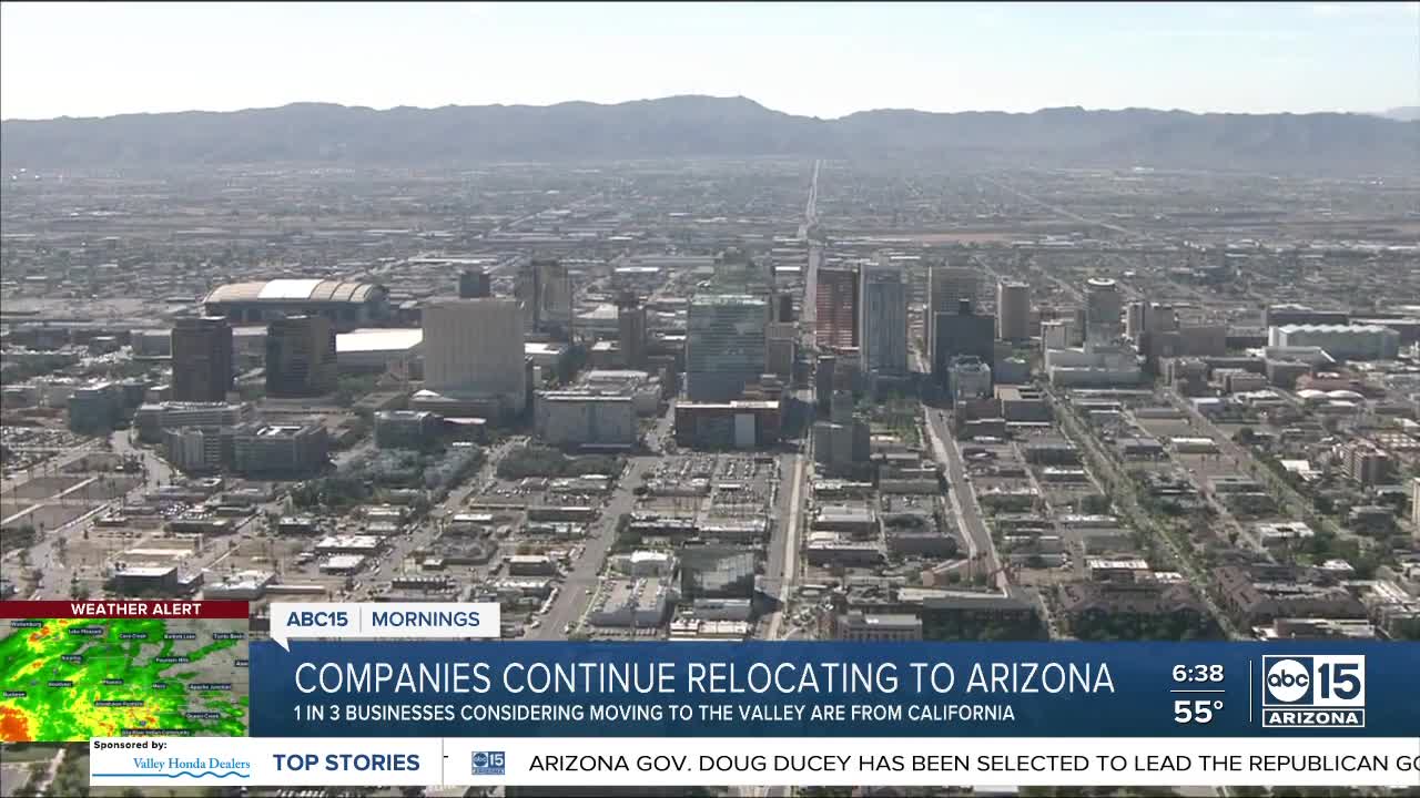 Companies continuing to move to Arizona