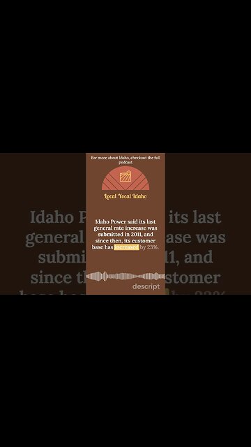 Idaho Power Rate Increase