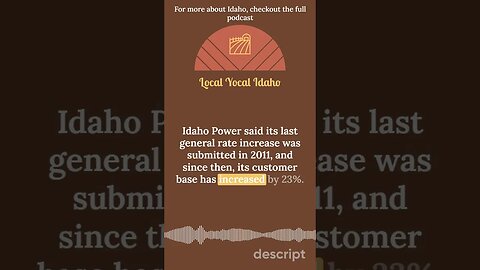 Idaho Power Rate Increase