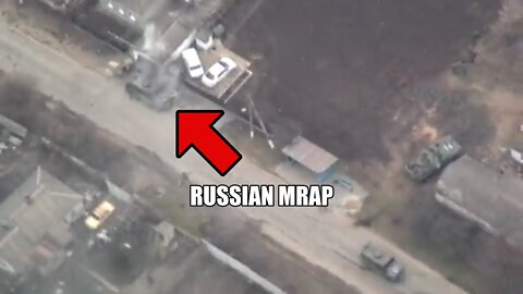 "🔴 Ukraine War - Surveillance Drone Records Strikes On Russian Military Vehicles