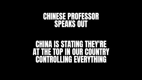 Chinese Professor Shows Proof China Is At The Top Controlling The United States