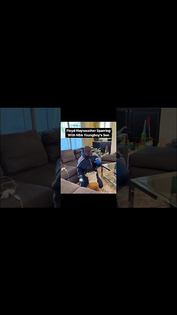 Floyd Mayweather Sparring With YB’s Son