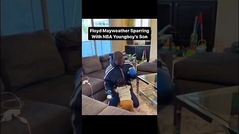 Floyd Mayweather Sparring With YB’s Son