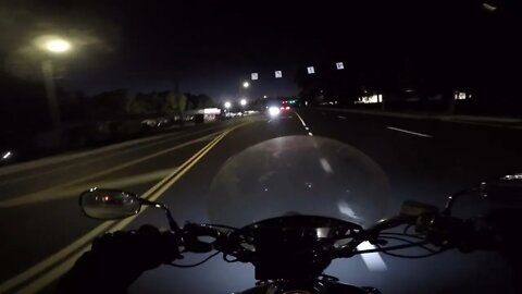 Always be Alert! Car Almost Pulls out in front of a Biker at Night