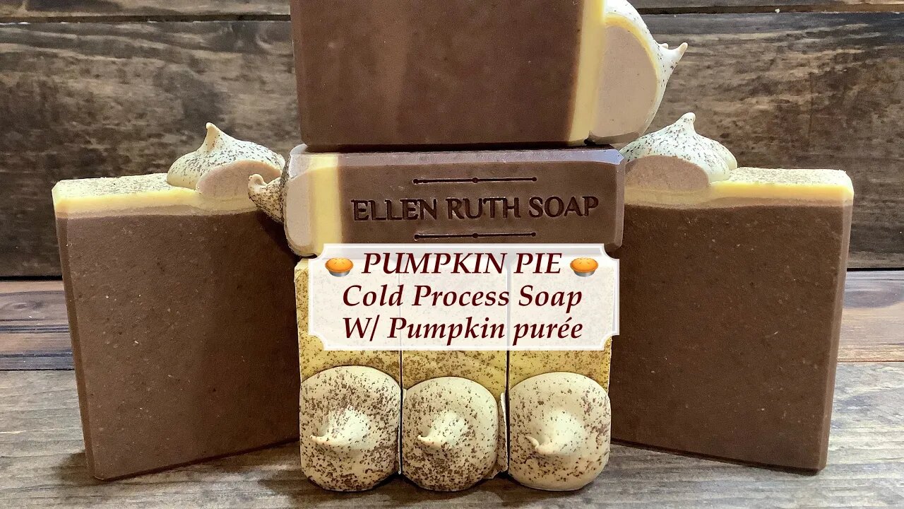 Making 🥧PUMPKIN PIE 🥧Soap w/ Pumpkin Puree & Goat Milk | Ellen Ruth Soap