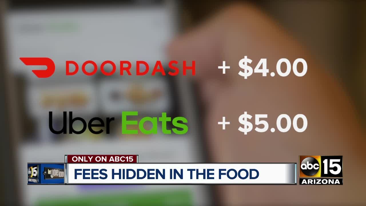 Hidden costs found in delivered food menu prices