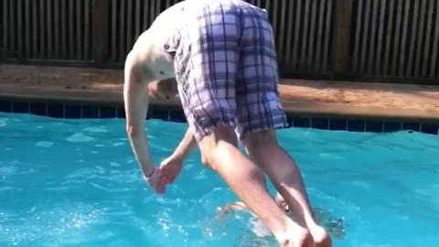 Four Guys Jump Into A Pool Ring, And It's Epic!