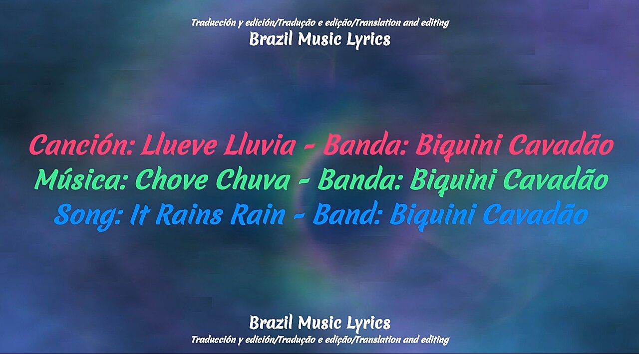 Brazil Music: It Rains Rain - Band: Biquini Cavadão
