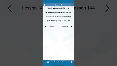 Lesson 143 Review 4 A course in Miracles Review lesson 125 and 126