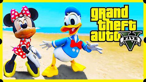 🔴gta 5 Minnie Mouse Vs mickey mouse Scary - Mod minnie e mickey no gta 5