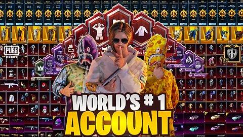 WORLD NO 1 ACCOUNT INVENTORY | PUBG MOBILE VIDEO