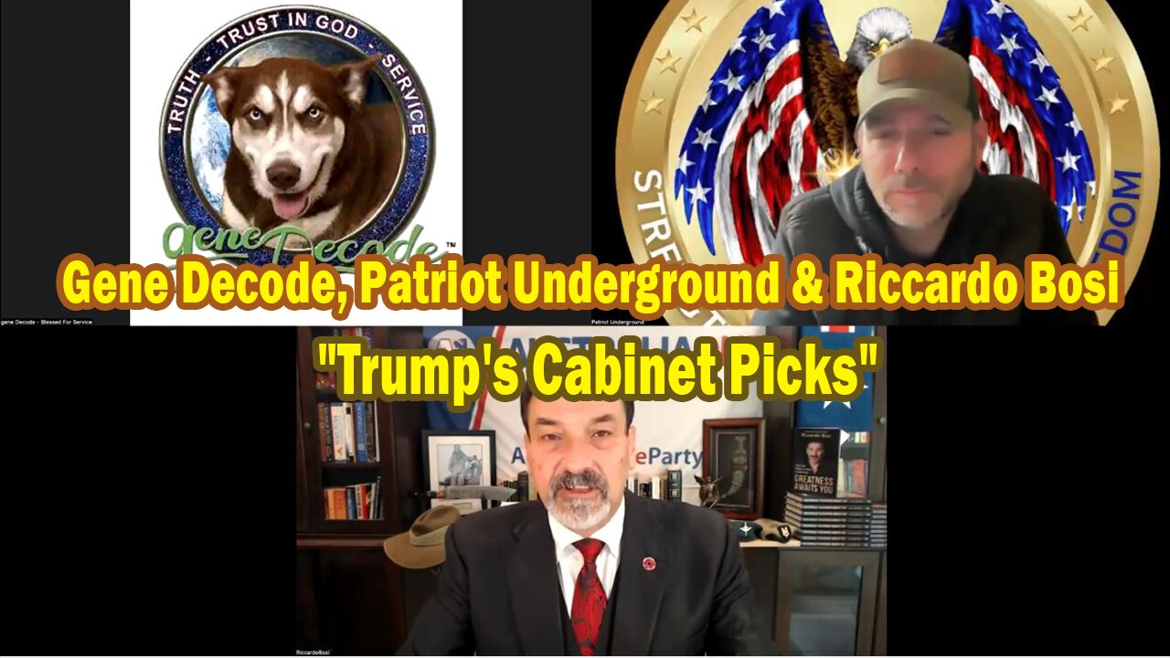 Patriot Underground, Riccardo Bosi & Gene Decode Situation Update Dec 5: "Trump's Cabinet Picks"