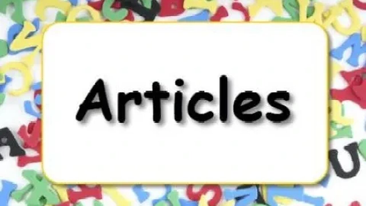 articles | parts of speech | articles explained in Urdu