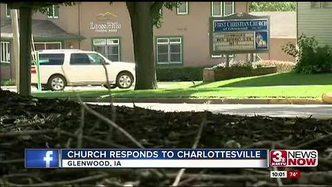 Glenwood church draws attention for Charlottesville response