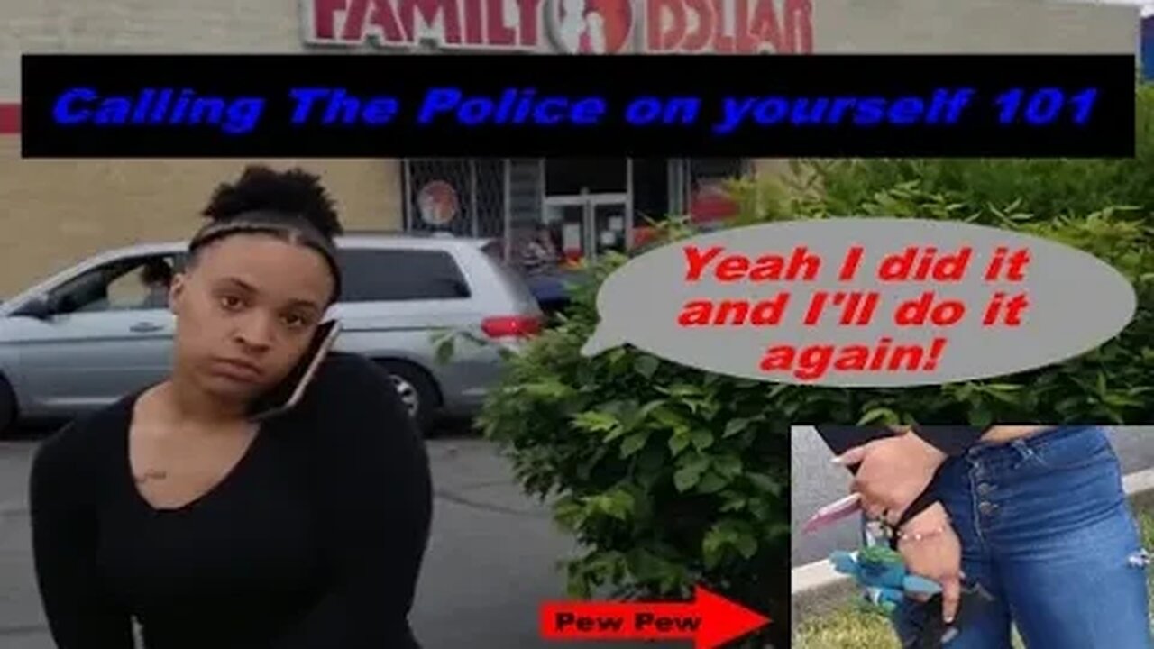 Hostile woman calls POLICE on herself!