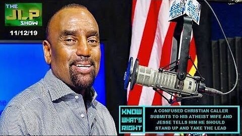 A confused Christian caller submits to his atheist wife and Jesse tells him he should take the lead