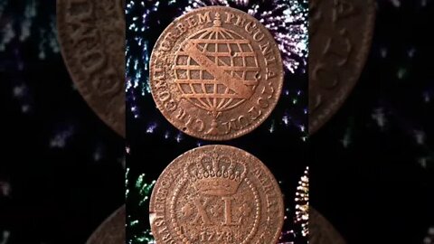 Brazil 40 reis 1778.#shorts #coinnotesz