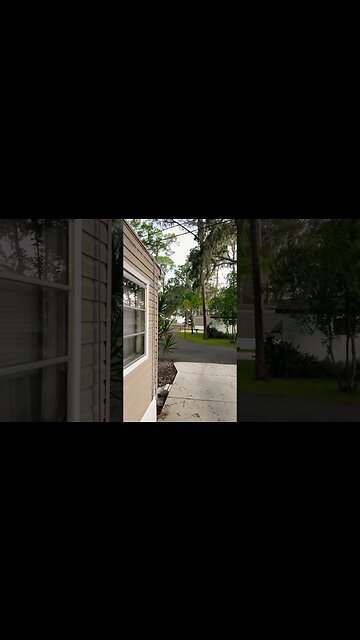 Heard debris banging on the roofs