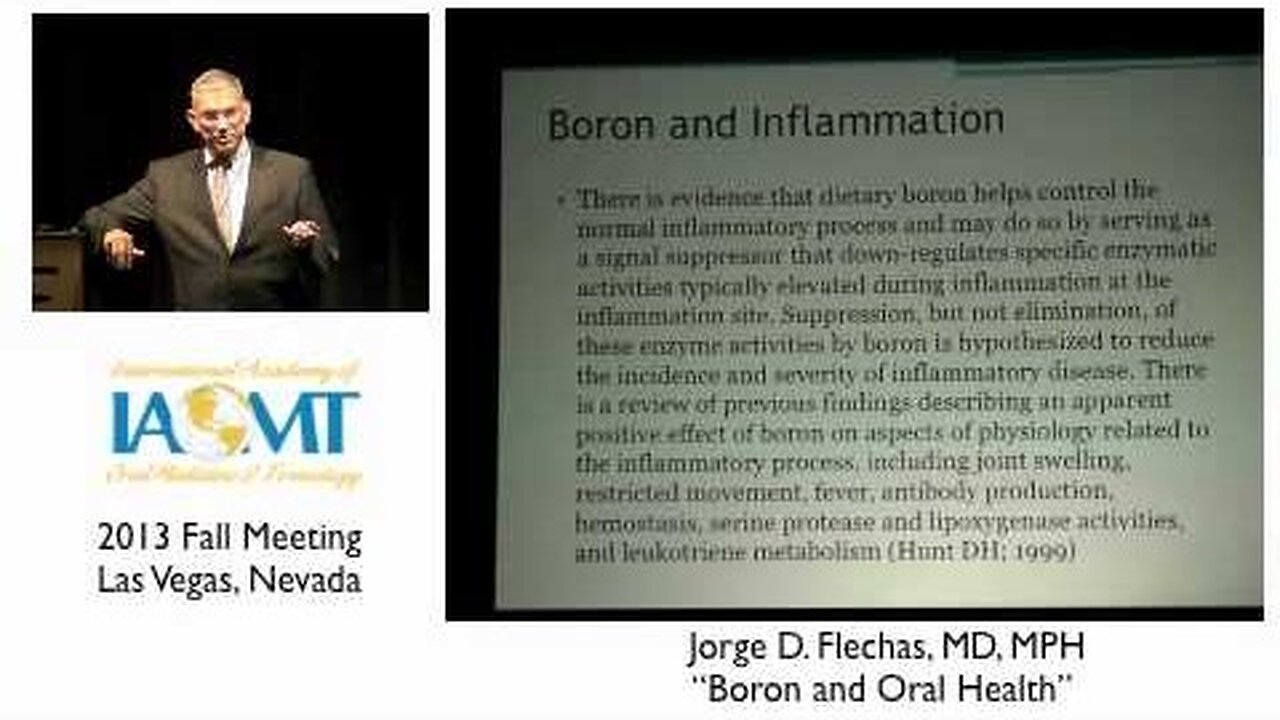 Jorge Flechas, MD - Boron and Oral Health
