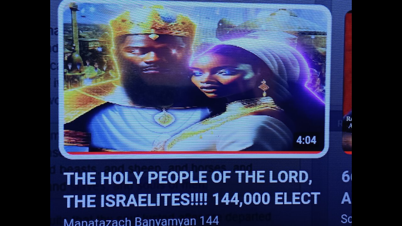 THE CHILDREN OF GOD ARE "BLACK"!! THEY ARE THE REAL JEWS! THEIR HEBREW NATION WILL BE RESTORED!!