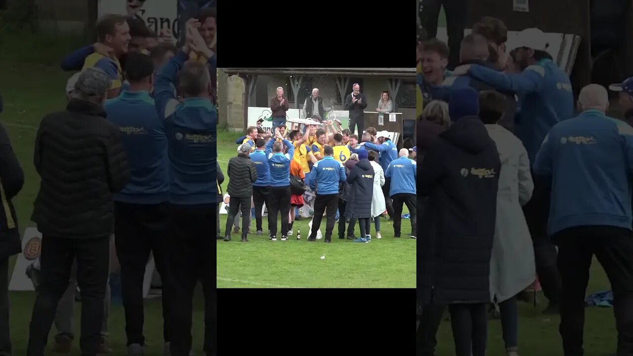 No Pyro, No Party! | Grassroots Football Team Celebrate Winning The League Title #shorts