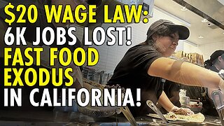 California Fast Food Restaurants Shed Thousands of Jobs after $20 Minimum Wage Hike