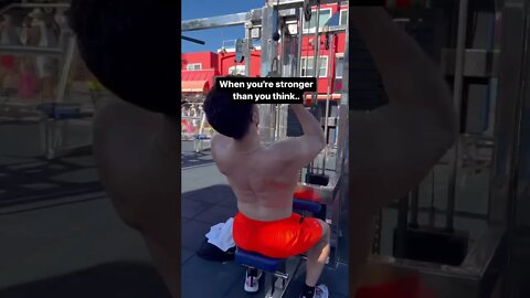 Muscle Beach Makes You Stronger #workoutgoals #muscle #shorts #fitness #youtubeshorts