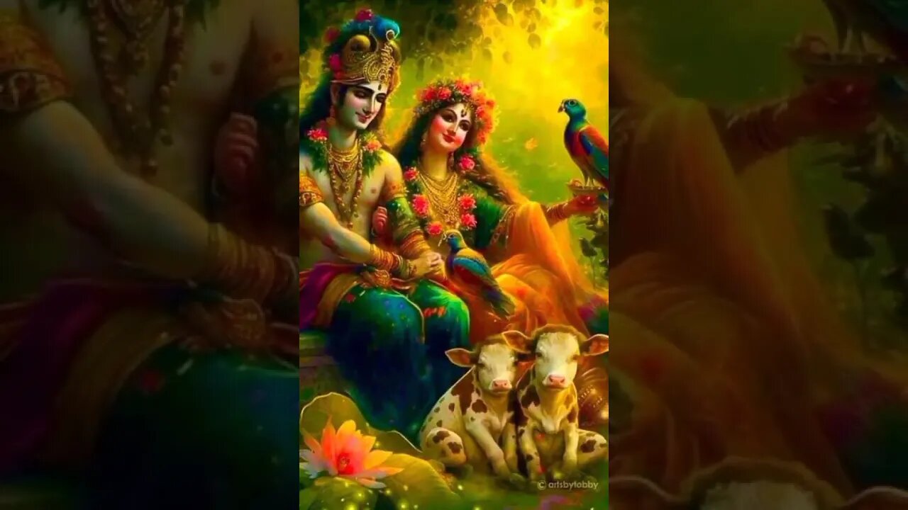 Radha red red gajara |radha krishna love status |