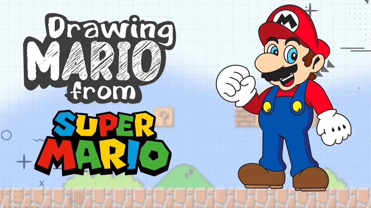 HOW TO DRAW MARIO FROM SUPER MARIO