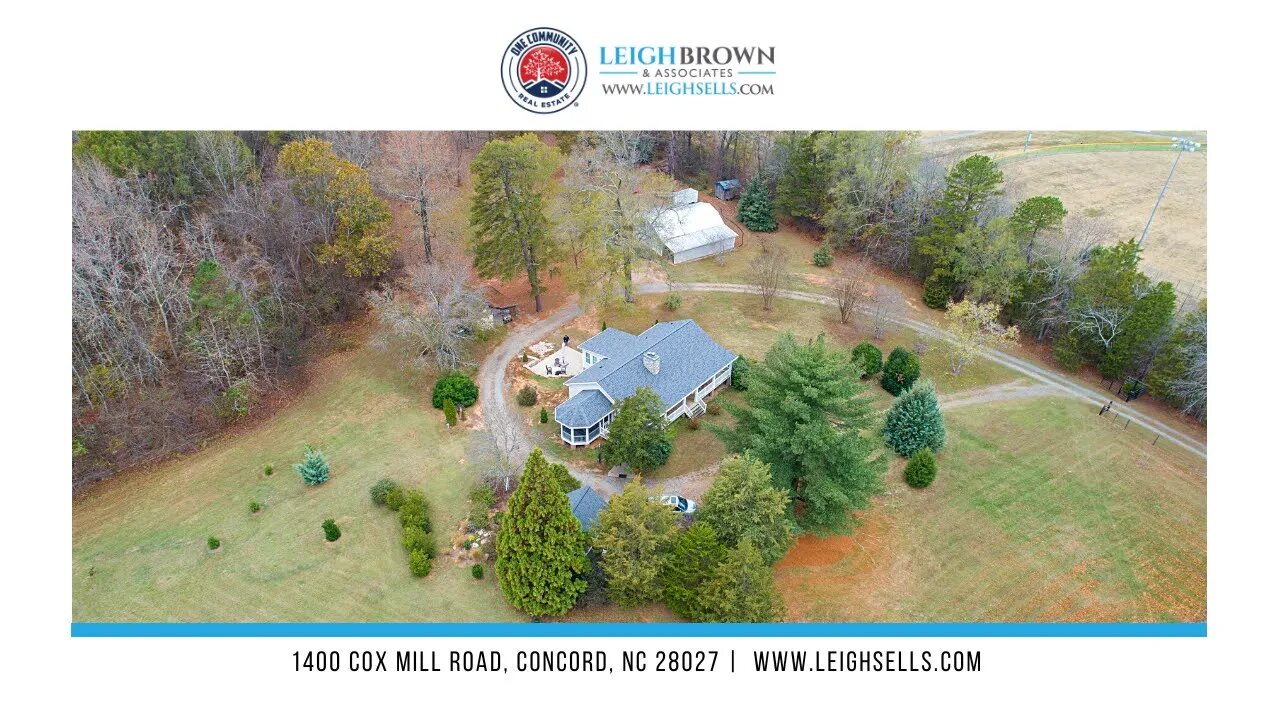 1400 Cox Mill Road – Four Bedroom Home on 11.4 Acres!