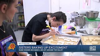 Valley sisters baking up hundreds of Suns cookies for fans