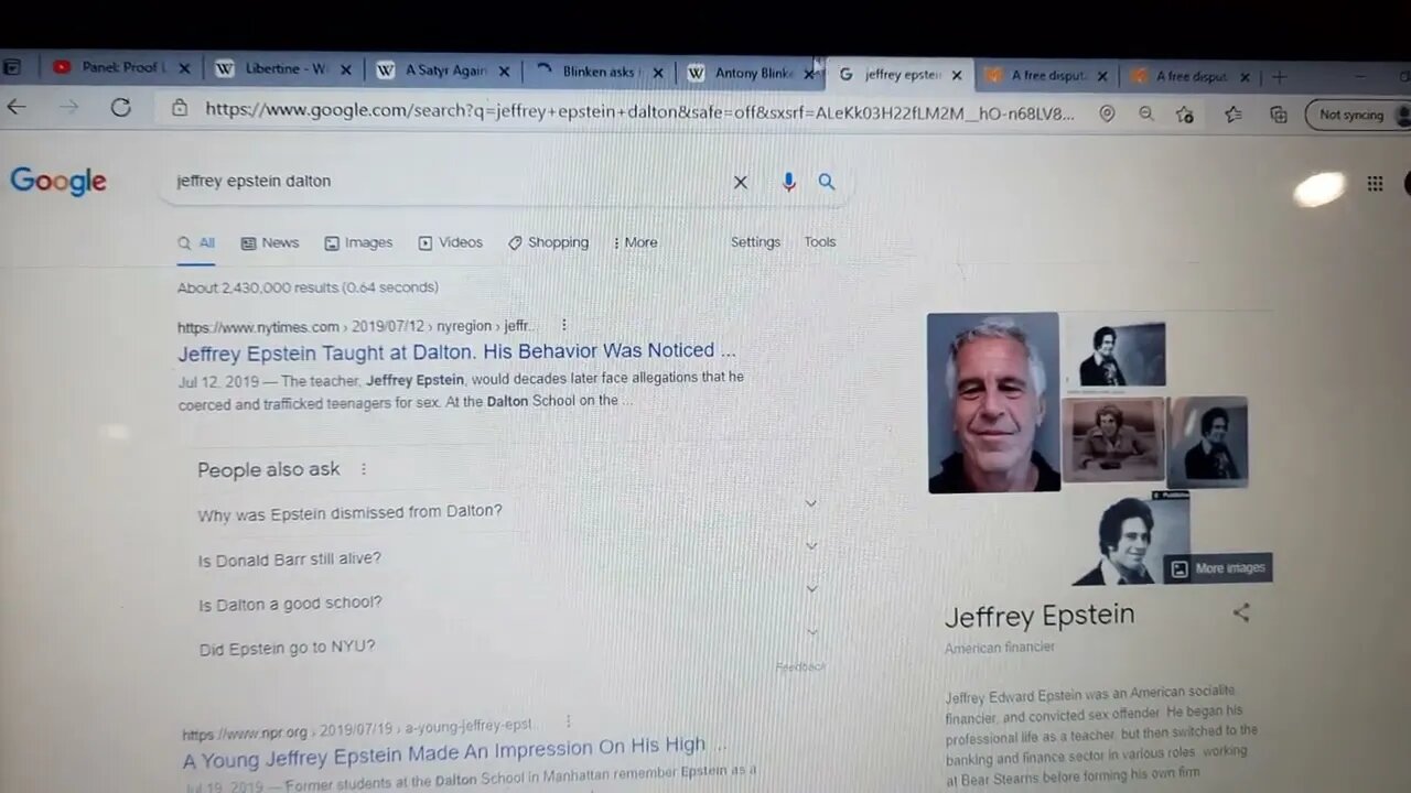 Tony Blinken Tied to Epstein Through Dalton, Maxwells