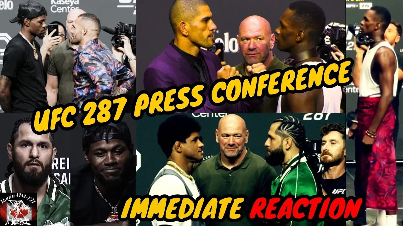 UFC 287 PRESS CONFERENCE REACTION