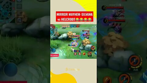 MIRROR MAYHEM-SILVANA vs HELCROOT😂😂 #betwing88 #mobilelegend #mlbb #ml #shorts #shortsvideo