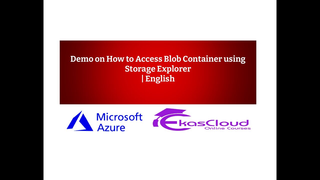 Demo on How to Access Blog container using Storage explorer