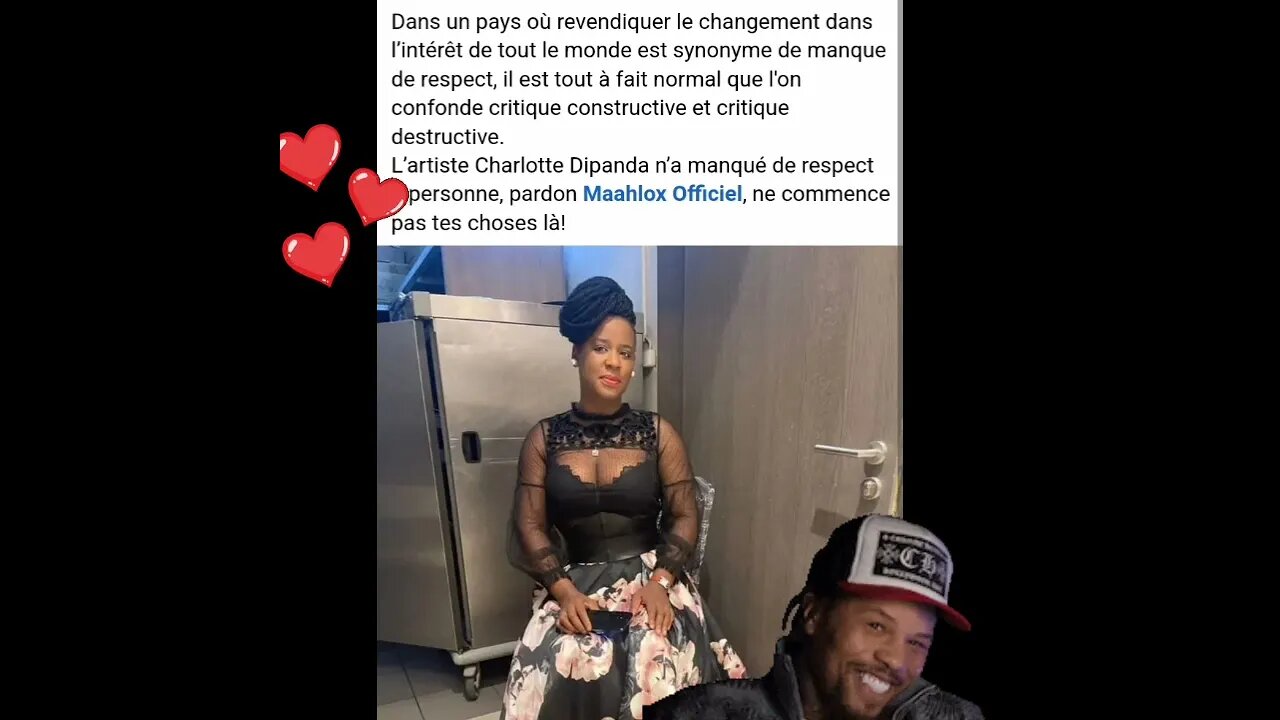 L'artiste Charlotte Dipanda n'a manqué de respectà personne, pardon Maahlox Officiel, ne commence pa