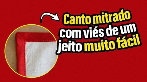 Canto mitrado com viés de um jeito muito fácil | AO VIVO