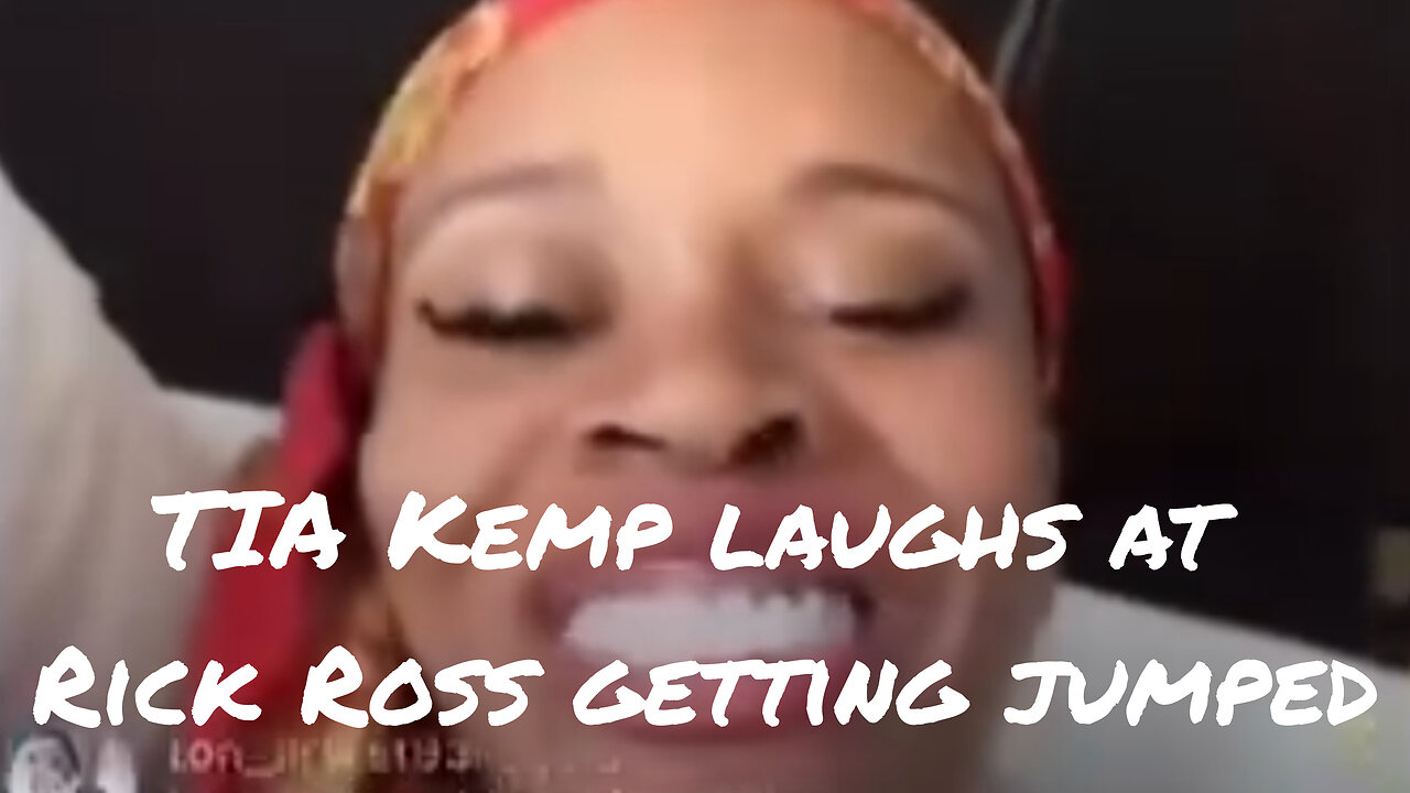 Rick Ross baby mama (Tia Kemp) laughs at him getting jumped in Canada